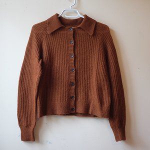 Everlane The Alpaca collared cardigan